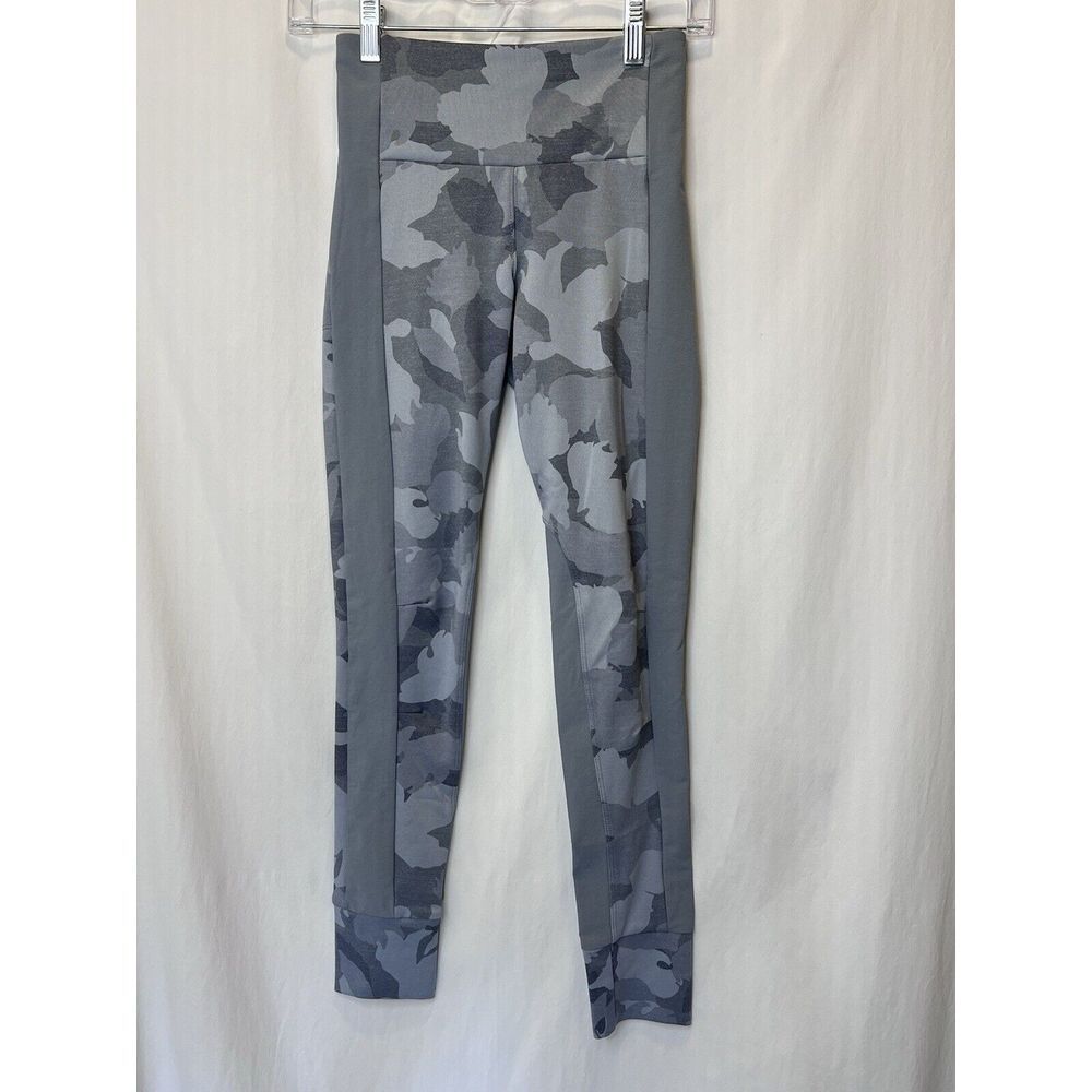 Athleta Leggings women‎ XXS Grey Heather All In Camo 7/8 Cobblestone Active Gym